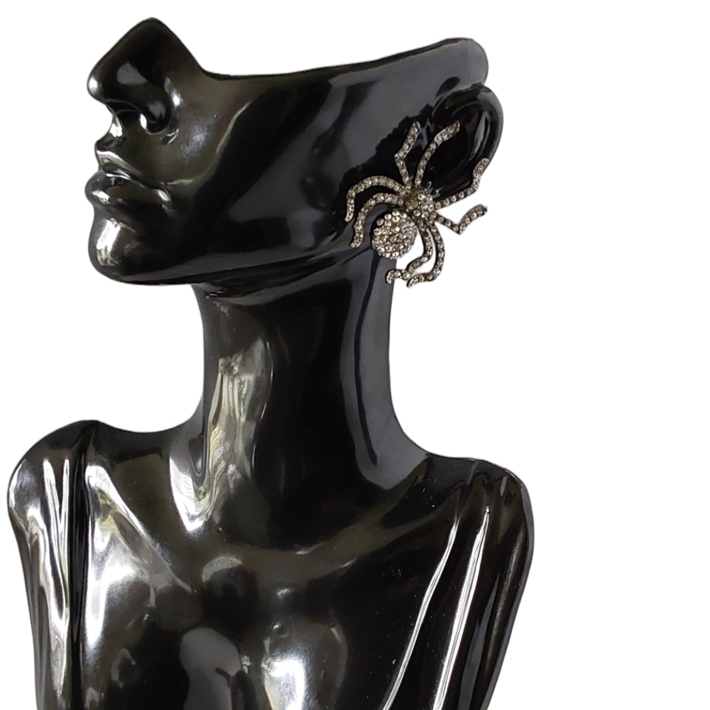 ART DECO INSPIRED SPIDER  FASHION DIAMOND‎ EARRINGS